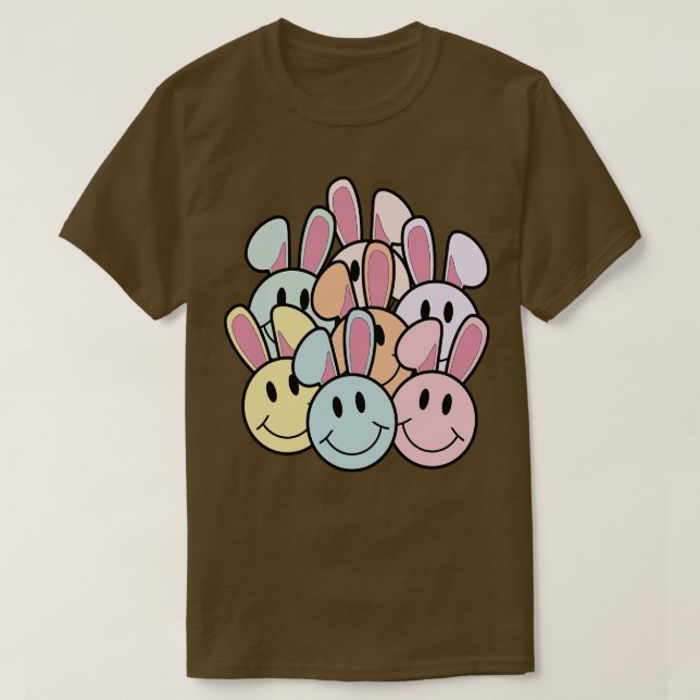 Happy Easter Smile Face  T-Shirt (Design Front)