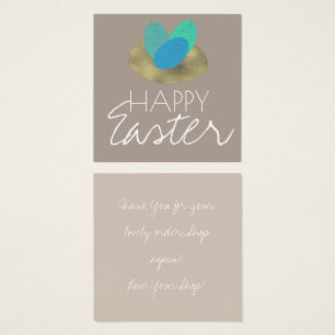 Happy Easter Speckled Egg Easter Nest Thank You