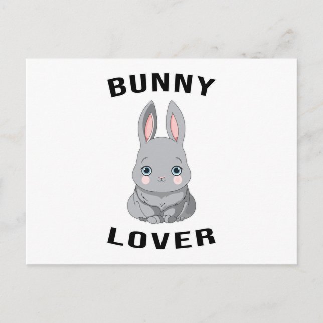 Happy Easter Spring Egg Cute Bunny Lover Gift Idea Postcard (Front)