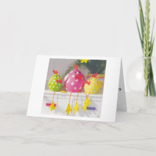 HAPPY EASTER/SPRING/EVERYTHING SAYS EASTER CHICKS HOLIDAY CARD