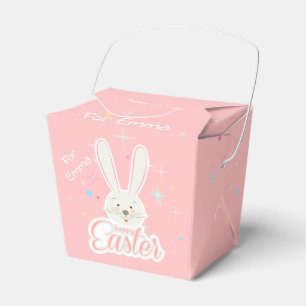 Happy Easter Spring Holiday cute bunny Eggs Hunt Favor Box