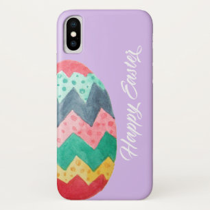 Happy Easter Spring Watercolor Egg Colourful Case-Mate iPhone Case