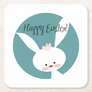 Happy Easter               Square Paper Coaster