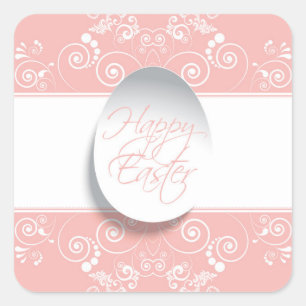 Happy Easter Square Sticker