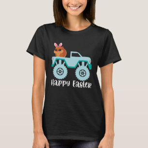 Happy Easter Squirrel Riding Monster Truck Toddler T-Shirt