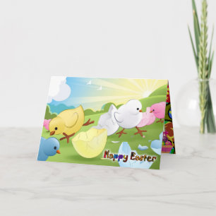 Happy Easter - Staring at the sky Holiday Card