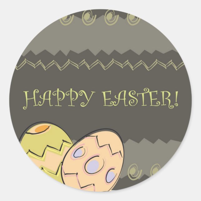 happy easter sticker (Front)