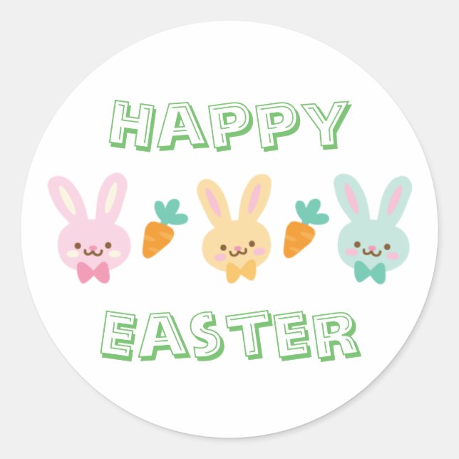 Happy Easter Sticker (Front)