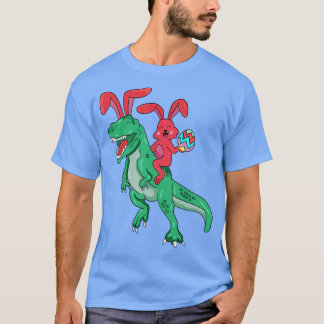 Happy Easter T Rex Bunny Dinosaur Eggs  T-Shirt
