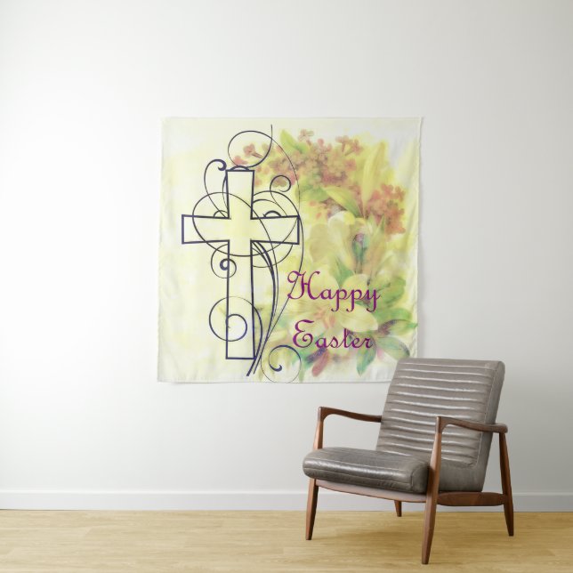 Happy Easter Tapestry (In Situ)