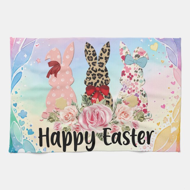 Happy Easter Tea Towel (Horizontal)