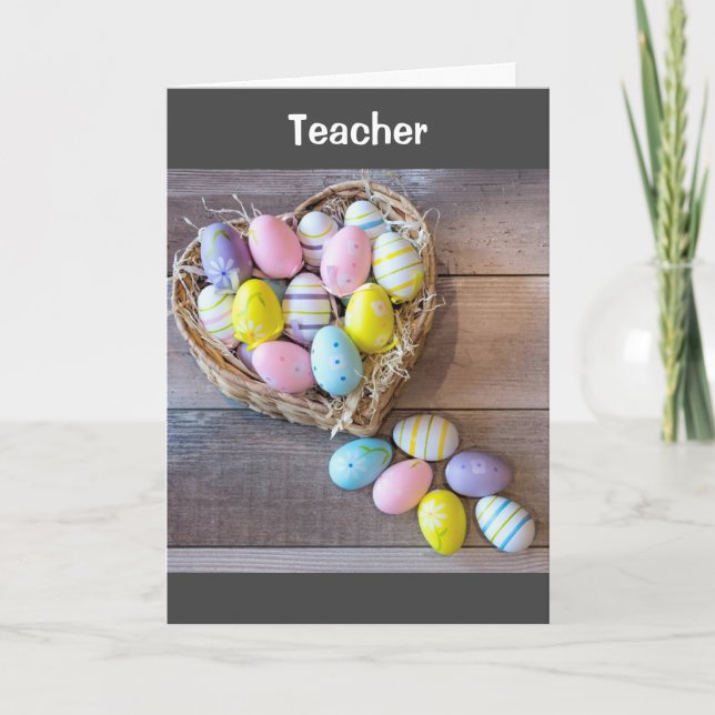 ***HAPPY EASTER TEACHER*** EASTER CARD (Front)
