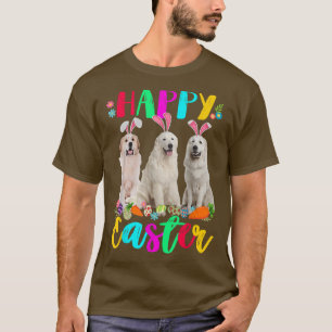 Happy Easter Three Pyrenees Wearing Bunny Ears Egg T-Shirt