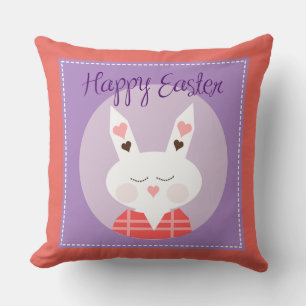 Happy Easter Throw Pillow