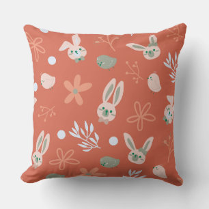Happy Easter Throw Pillow