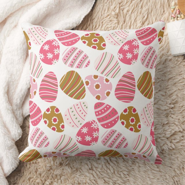 Happy Easter  Throw Pillow (Blanket)