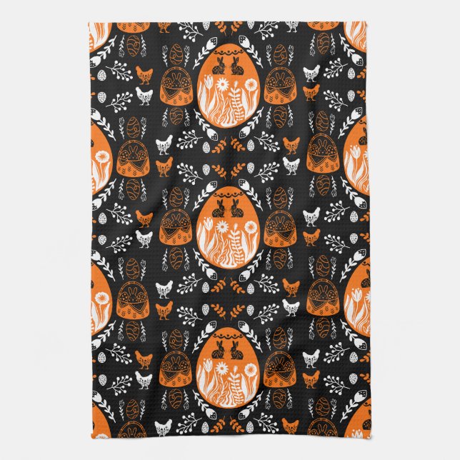 Happy Easter Time Holiday Gift Kitchen Towel (Vertical)