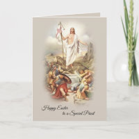 Happy Easter to a Special Catholic Priest Card