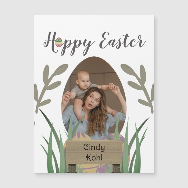  Happy Easter to friends, mom & baby photo custom  (Front)