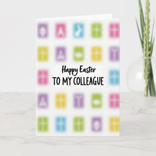 Happy Easter To My Colleague Card (Front)