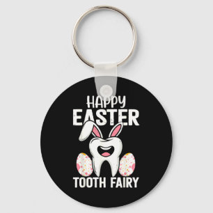 Happy Easter Tooth Fairy Dentist Dental Hygienist Keychain