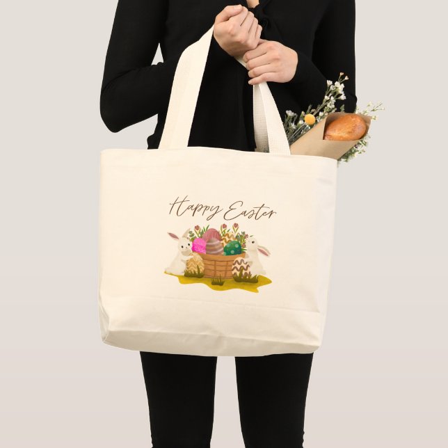 Happy Easter Tote Bag (Front (Product))