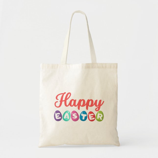 Happy Easter Tote Bag (Front)