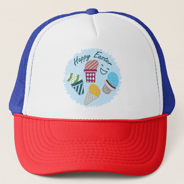 Happy Easter Trucker Hat (Front)