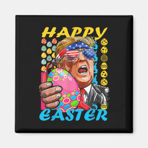 Happy Easter Trump Patriotic Bunny Flag  Magnet