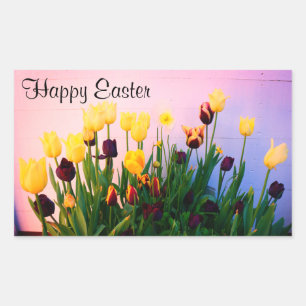 Happy Easter Various Tulips #1-2 Stickers