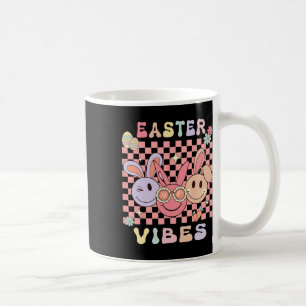 Happy Easter Vibes Bunnies Kids Toddler Girl Boys Coffee Mug