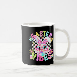 Happy Easter Vibes Cute Bunny Rabbit Bubble Gum Fa Coffee Mug