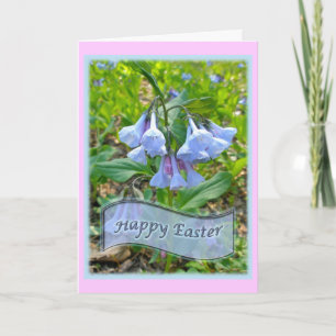Happy Easter Virginia Bluebells Holiday Card