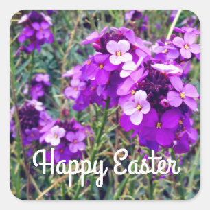Happy Easter Wallflower Bowles Mauve #1 Stickers