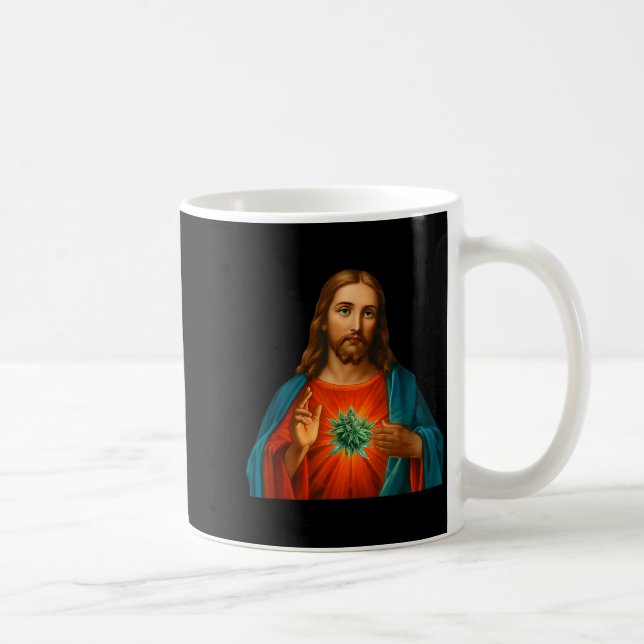 Happy Easter Weed Jesus 2026  Coffee Mug (Right)