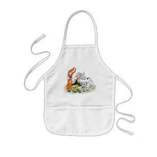 Happy Easter! Welpe, Küken, Hase Kids Apron