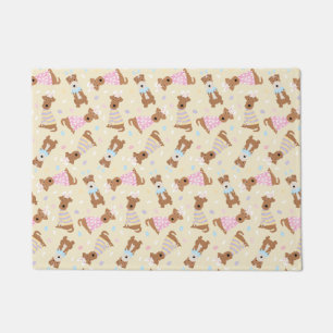 Happy Easter Welsh Terrier Dogs Doormat
