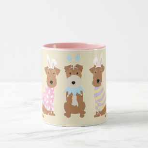 Happy Easter Welsh Terrier Dogs Mug