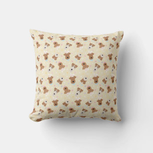 Happy Easter Welsh Terrier Dogs Throw Pillow