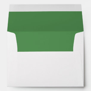 Happy Easter. White Green Envelope