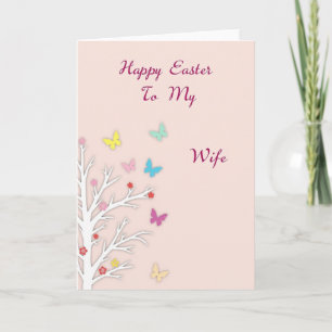 Happy Easter Wife Springtime Card