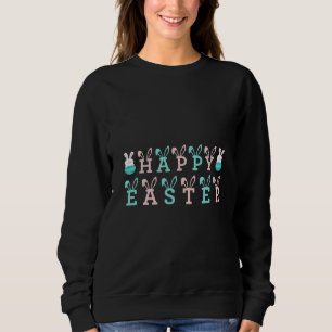 Happy Easter Wishes - Funny Bunny Easter Sweatshirt