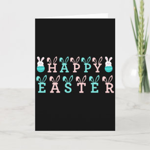 Happy Easter Wishes Funny Bunny Easter T Shirt  Card