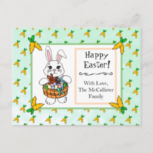 Happy Easter Wishes  Personalized Postcard