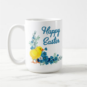 Happy Easter With a Baby Chick Coffee Mug