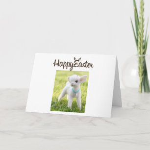 HAPPY "EASTER" WITH BABY LAMB FOR YOU CARD