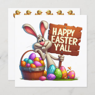 Happy Easter Y'All Invitation