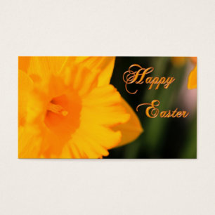 Happy Easter Yellow Spring Daffodil Flower