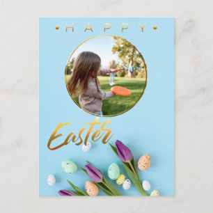 Happy Easter Your photo Personalize Postcard