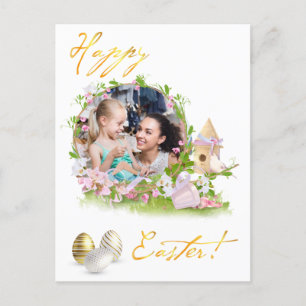 Happy Easter. Your photo. Personalize.  Postcard